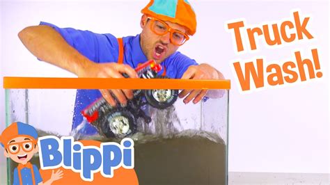 mr blippi skid steer|blippi truck wash videos.